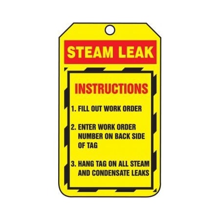 INSPECTION STATUS SAFETY TAG STEAM TRS254PTM